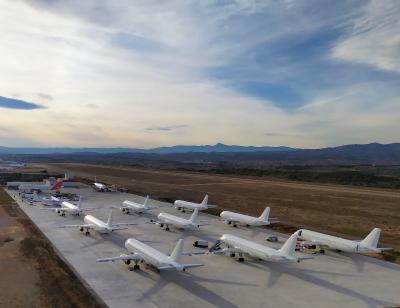 El aeropuerto de Castellón refuerza la actividad de mantenimiento de aeronaves durante la temporada de invierno